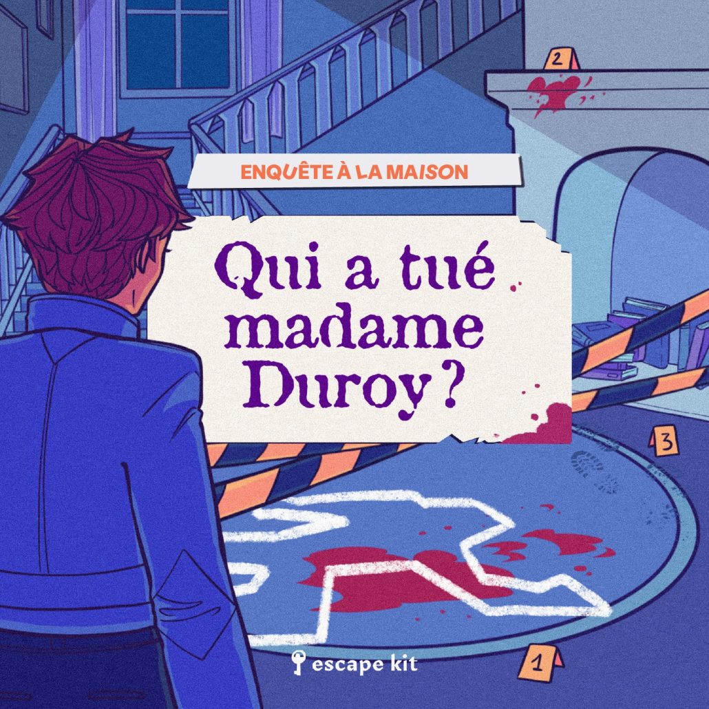 MURDER PARTY_CLUEDO_ENQUETE ADULTES_QUI A TUE MADAME DUROY_ESCAPE KIT